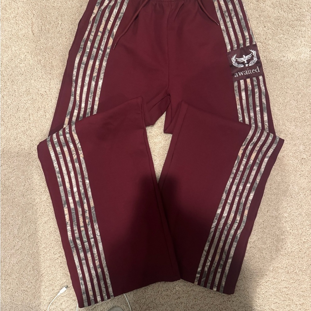 Maroon Kids Track Pants